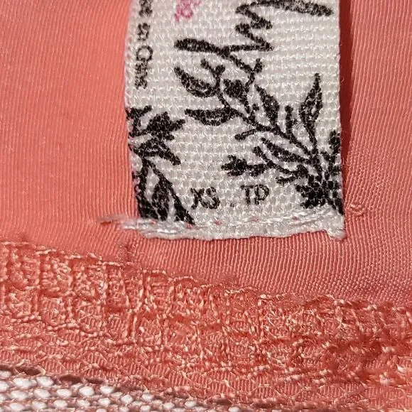 Intimately Free People X-Small Coral Pink Camisole Mesh Panel Racerback - Picture 10 of 12